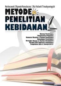 Image of Metode Penelitian Kebidanan