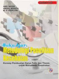 Image of Buku Ajar : Metodologi Penelitian Kesehatan