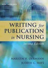 Image of E-Book : Writing for Publication in nursing