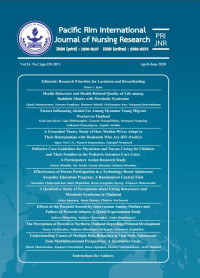 Image of Journal : Pasific Rim International Journal Of Nursing Research, 2020