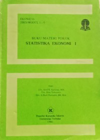 Image of Buku Materi Pokok Statistika Ekonomi I